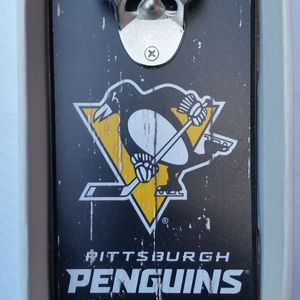 Pittsburgh Penguins Bottle Opener Plaque New tags